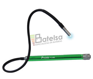 Linterna LED con extremo flexible