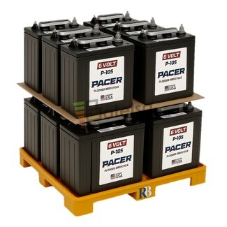 Pack 12 Bateras 6 Voltios 244 Amperios Trojan Pacer P-105