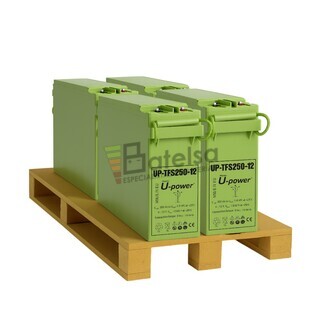 Pack 4 bateras AGM Telecomunicaciones 12 Voltios 250 Amperios Frontales TFS250-12