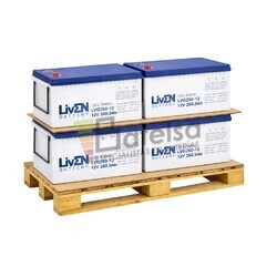Pack 4 bater�as Gel 12 Voltios 260 Amperios LIVEN LVG260-12