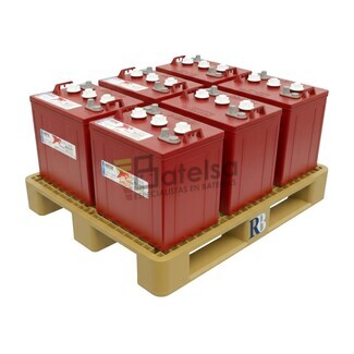 Pack 6 bateras Trojan T-105 250 Amperios 6 Voltios borne tipo coche AP
