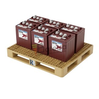 Pack 6 bateras Trojan T-125 6 Voltios 266 Amperios
