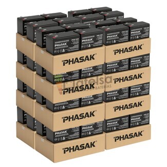 Pack 64 Bater�as 12 Voltios 9 Amperios Phasak PHB1209