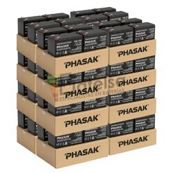 Pack 64 bater�as SAI UPS 12 Voltios 9 Amperios Phasak PHB1209