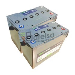 Pack de 2 bateras G06-12-105 12V, Potencia extra para plataformas de trabajo mviles