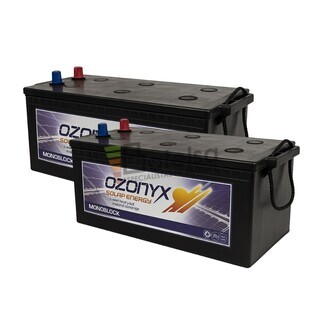 Pack de 2 bateras OZX250AS 12V 250Ah, Potencia y autonoma solar