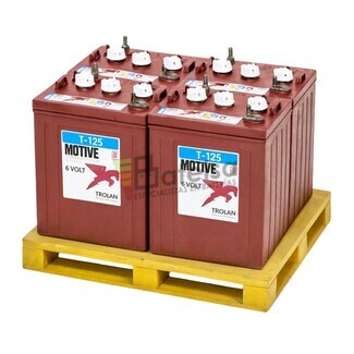 Pack Trojan 4 Bateras traccin 6 Voltios 266 Amperios T-125