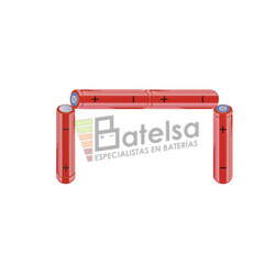 Packs de bateras AA 4.8 Voltios 2.000 mAh NI-MH RB90034172