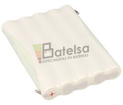 Packs de bateras recargables 12 Voltios 2.500 mAh NI-MH 70,0x100,0x14,0mm