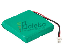 Packs de bateras recargables 2.4 Voltios 550 mAh HFC1UX2 NI-MH 33,5x38,0x6,5mm