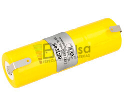 Packs de bateras recargables 3.6 Voltios 2.200 mAh RC1/D NI-CD 32,5x105,0mm