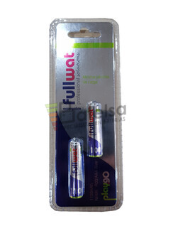 Pila AAA recargable Fullwat de alta capacidad 1.100 mAh (Blister de 2 bateras )