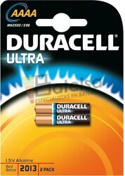 Pila Alcalina AAAA Duracell Ultra 1.5V ( Blister 2 pilas )