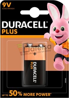 Pila Duracell Plus Power 9 Voltios LR61 Blister 1U