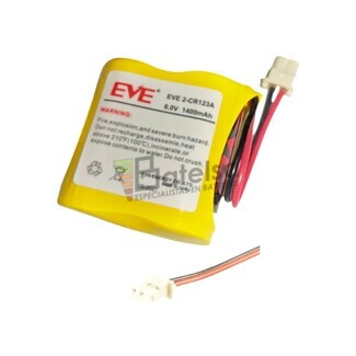 Pila Litio Eve 6 Voltios 1.400 mAh 2CR123AC-R