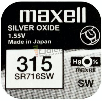 Pila Maxell SR716SW - 315