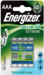 Pila recargable Energizer Extreme HR03 AAA 1.2V 800 mAh (4U)