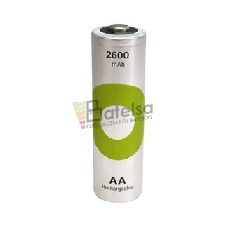 Pila recargable GP ReCyko 1,2 Voltios 2.600 mAh AA