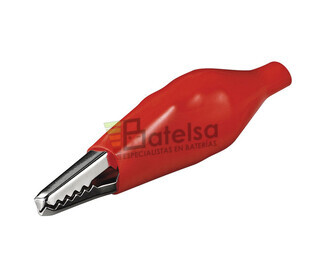 Pinza de cocodrilo roja 46mm