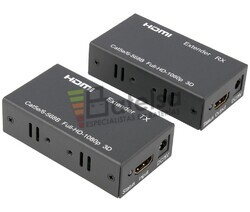 Prolongador activo HDMI, RJ45x1 UTP/FTP Cat.6 hasta 60