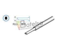 Punta oblicua de 3,5mm, soldador HRV7566