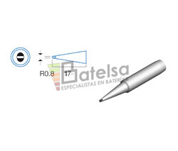 Punta plana de 0.8mm, soldador HRV6154/6135/6654/7654/7632