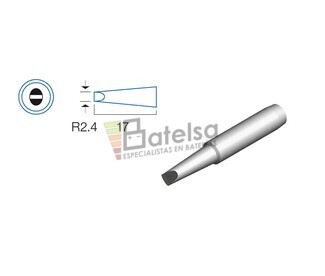 Punta plana de 2.4mm, soldador HRV6154-6135-6654-7654-7632