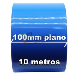 Termo retrctil PVC Azul 100mm Packs Bateras 10 Metros