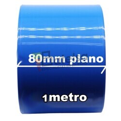 Termo retrctil PVC Azul 80mm Largo 1 Metro