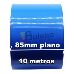 Termo retrctil PVC Azul 85mm especial clulas 18650 Litio 10 Metros