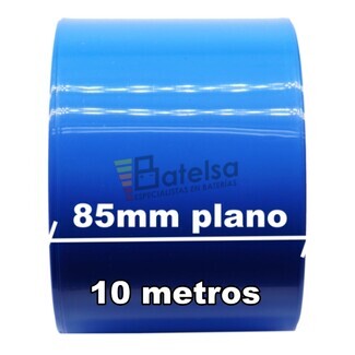 Termo retrctil PVC Azul 85mm especial clulas 18650 Litio 10 Metros