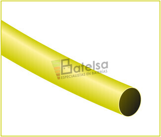 Tubo termoretrctil amarillo transparente Largo 1200mm Dimetro 25,4mm