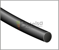 Tubo termoretrctil negro Largo 1200mm Dimetro 25,4mm pack de 25