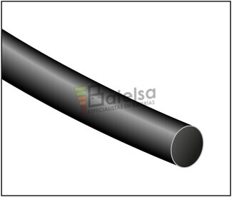 Tubo termoretrctil negro Largo 1200mm Dimetro 25,4mm pack de 25