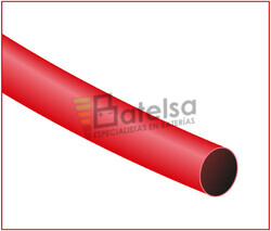 Tubo termoretrctil rojo Largo 1200mm Dimetro 25,4mm