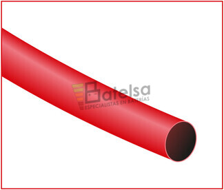 Tubo termoretrctil rojo Largo 1200mm Dimetro 25,4mm