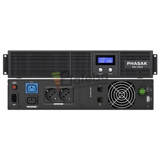 UPS Line Interactive 1260VA 720W Phasak PH 7512 SAI Rack Alta Fiabilidad