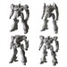 Maquetas Armored Core V pack de 4 Structure Arts Series 1