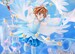 Estatua Cardcaptor Sakura 1-7 Sakura Kinomoto Battle Costume Water Ver. 36 cm