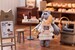 Estatua Decorated Life Collection Tea Time Cats - Cat Town Bakery Staff & Customer Set 12 cm