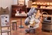 Estatua Decorated Life Collection Tea Time Cats - Cat Town Bakery Staff & Customer Set 12 cm