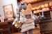 Estatua Decorated Life Collection Tea Time Cats - Cat Town Bakery Staff & Customer Set 12 cm