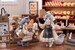 Estatua Decorated Life Collection Tea Time Cats - Cat Town Bakery Staff & Customer Set 12 cm
