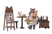 Estatua Decorated Life Collection Tea Time Cats - Cat Town Bakery Staff & Customer Set 12 cm