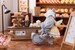 Estatua Decorated Life Collection Tea Time Cats - Cat Town Bakery Staff & Customer Set 12 cm