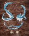 Accesorios Demon Slayer: Kimetsu no Yaiba S.H. Figuarts Tanjiro Kamado & Giyu Tomioka Water Breathing Option Parts Set