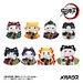 Figuras Demon Slayer: Kimetsu no Yaiba Mega Cat Project pack de 8 Fortune Cats Ver. 01 7 cm Cajas Sorpresas (with gift)