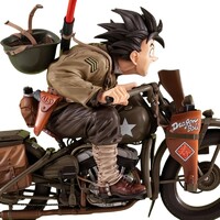 Diorama Dragonball Z 05 Desktop Real McCoy Son Goku & Bike 18 cm