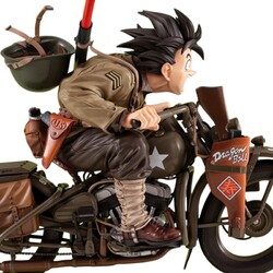 Diorama Dragonball Z 05 Desktop Real McCoy Son Goku & Bike 18 cm