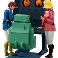 Diorama Mobile Suit Gundam G.M.G. Collection EX White Base Bridge Radio Operator Desk Set 10 cm (with gift)